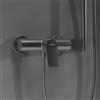 hansgrohe Vivenis rubinetto doccia esterno con miscelatore, 75623340, Vivenis nero cromato spazzolato [Rubinetteria Bagno > Rubinetteria Doccia]