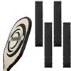 BOXOB 4pz Nastro per Bordi da Pickleball, 26mm Nastro di Protezione per Bordi da Racchetta da Pickleball Nastro di Protezione per Bordi da Pickleball per Forniture da Pickleball (Nero)