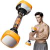 Hzuisst Manubri, pesi per le mani, 10-30 kg, resistenza regolabile, per scuotere il peso, campanelle mute antiscivolo e anti rollio per casa, palestra, fitness, allenamento, allenamento di forza, per