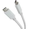 PremiumCord Cavo di Collegamento USB-C 3.2 Gen 1, Cavo Dati Superspeed Fino a 5Gbit/s, Cavo di Ricarica Fino a 2A, Potenza 40W, Spina USB 3.2 Generation 1 Type C, Colore Bianco, Lunghezza 1m