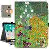 Vimorco Custodia per iPad 10a/(A16) di 11a generazione, floreale per iPad di 11a/10a generazione con portamatite/cinturino/tasca, angolo regolabile, per iPadCover di 11a/10a generazione, giardino