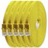 1aTTack.de 1m CAT6 Cavo Ethernet piatto RJ45 1000 Mbit, 5 pezzi - giallo | Cavo piatto sottile da posa, Gigabit LAN, cavo patch Ethernet Cat 6, per router, switch, modem, Internet e patch panel