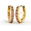 Orecchini Rose Crystal Hoop Oro 1 Paio