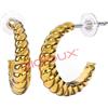 Bjt266 Orecchino Twist Again 16 Mm Gold Plated