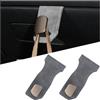 CGEAMDY 2 Pezzi Ganci Appendere Auto, Gancio Porta Borsa per Organizer Auto, Gancio per Vano Portaoggetti Auto, Accessori Universali Interni Decorativi per Autos, Camper, SUV, Camion(Grigio)