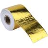BOROCO 1 Rotolo di Nastro Adesivo Riflettente Per Scudo Termico in Alluminio Dorato Per Auto(Gold10M*5Cm)