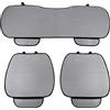 Auto Accessori Lupex Coprisedile Seduta 3 pezzi Universale Auto | Protezione Sedile 2 Anteriore e 1 Posteriore | Protector Comfort Automotive Cuscino Interni (Silk Ice Grigio)