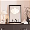 Snowdool Specchio da parete nero, specchio da toeletta con cornice rettangolare 45x65 cm, da appendere orizzontalmente o verticalmente, decorativo per spogliatoio, bagno, camera da letto, soggiorno