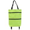 KMQRDZi Borsa per la Spesa Pieghevole 2 in 1 con Ruote - Trasporto Portatile con Ciondolo, Riutilizzabile per Casa e Supermercato, Viaggio