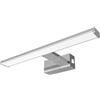 kalb Material für Möbel kalb | Lampada da parete da specchio, cromata, 500 mm, per montaggio a parete, bianco caldo o neutro, interruttore di alimentazione integrato (bianco neutro)