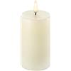 Uyuni Piffany Copenhagen Lighting Pillar LED candela 5,8 x 10 cm vera cera avorio - 6 ore funzione timer - nessun rischio di incendio, nessuna formazione di fuliggine e nessun odore
