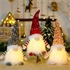 Bseical Gnomi Natalizi 3 Pezzi, Elfo Natale Gnomi Natalizi Luminosi, Elfo Babbo Natale Peluche, Decorazioni Natalizie per la Casa, Decorazione Natalizia Casa per Albero Natale Tavolo Camino (D)