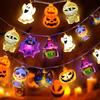 TOYTOPIE Decorazioni di Halloween Luci, 3M 20 LED Halloween Luci Stringa 2 modalità, Decorazione di Halloween a Batteria Impermeabile per Giardino Festa Halloween Decorazioni Esterno Interno