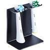 YYBO Porta Testine Spazzolino Elettrico, YYBO Porta Spazzolini Elettrici, Porta Spazzolino Elettrico da Muro, Portaspazzolini da Bagno Portaspazzolino Elettrico (Nero, Piccolo)
