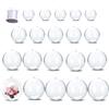 Beafaeur 20 PCS Palline di Natale Acrilico Transparente, Plastica Palla di Natale Personalizzate, Con Corda Appesa e Occhiello, Fillable Palline Trasparenti Apribili, per Decorare Alberi di Natales (5+6+7+8cm)
