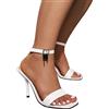 MJGkhiy Sandali Donna Con Tacco a Spillo E Plateau Punta Aperta Sandali Cerimonia Ciabatte Pantofole High Tacco Heel Sandali Aperti Allacciato Sandali Bridal Tacco A Spillo Sandali