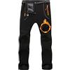 NCTCITY Pantaloni Trekking Donna Invernali Impermeabile Antivento Traspiranti Pantaloni Sportivi da Sci Neve Arrampicata Softshell Pantaloni Termici Montagna Escursionismo Caldo All'aperto