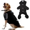 Izefia Felpe con Cappuccio per Cani 4 Gambe Tuta Vestiti per Cani Maglione Caldo Felpa in Cotone Giacca Tuta per Cane Piccolo Cane Medio Grande Cane Gatto