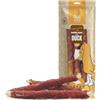 MERSJO Leckerlis XXL Beefhide - Bastoncini da masticare con petto d'anatra, 240 g, 24 - 25 cm, per cani di taglia media e grande