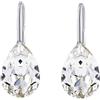 SILVEGO Orecchini da Donna in Argento 925 con Cristallo Swarovski Trasparente Goccia