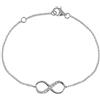 Schmuck Les Poulettes LES POULETTES BIJOUX - Bracciale Argento 925 Infinito e Strass