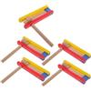 SUPVOX 5 Pezzi Raganella Rotante Legno Creatore Rumore per Feste Compleanno Eventi Sportivi e Performance Musicali Multifunzionale per Età