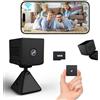 Bextgoo Mini Telecamera Spia Nascosta, 4K HD Mini Telecamera Wifi/Senza Wifi, Include Scheda TF Da 64 GB, Spy Cam con Visione Notturna e Rilevamento di Movimento, Microcamera Spia per Uso Interno/Esterno