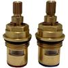 Generic Cartuccia miscelatore di ricambio per rubinetto Franke e Tantofex, 7,6 mm x 18 scanalature, lunghezza totale 56 mm, kit di riparazione per rubinetto caldo e freddo