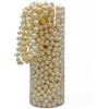 MIJOMA Ghirlanda di perle - Elegante filo di perle, collana di perle & nastro decorativo di perle | Stile elegante per decorazioni da tavolo, Natale, Avvento, matrimonio | Perle decorative da 8 mm, 10