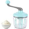 HERCHR Frullatore manuale per panna, 1100 ml Frullino per uova versatile Montalatte con Ciotola per Uova Panna Portatile Frullatore, Facile da pulire