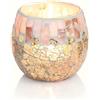 Tomotato Mosaico Portacandele in Vetro, 10,5cm Candeliere Caldo e Romantico, Porta Candele Votivo Tealight per Decorazioni Centrotavola per Matrimoni, Feste, Compleanni, Natale