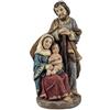 DRW Mistero Nascita di 1 Pezzo con Sacra Famiglia tonalità Dorate in Resina Dipinto a Mano 6x6x13 cm