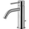 Paffoni LIG075ST Miscelatore lavabo con scarico automatico 1' 1/4 serie LIGHT Steel Looking