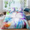 LWLFC Copripiumino Matrimoniale 260X240 Colore Copripiumini in Microfibra,Set Copripiumino con Cerniera,Set Biancheria da Letto con 2 Federe 50 X 75 Cm,Copri Piumone Traspirante