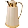predolo Caraffa Termica per caffè isolata araba Bollitore Isolato Arabo Grande capacità Erogatore di Acqua Calda Urna Termica per Campeggio, Oro Giallo