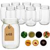 ART TWIST HOME Barattoli in Vetro con Coperchio a Vite 48x 900ml - Contenitori Resistenti e Versatili in Vetro Spesso - Ideali per Marmellate Miele Succhi Sottaceti Conserve Fatte in Casa e Dispensa