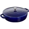 Staub Braisers Tegame Chistera rotondo - 24 cm, blu scuro