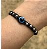 Evil Eye 1 Pz Bracciale in Argento 925 Protezione Malocchio Amuleto Nazariya, Regolabi...