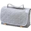 Filet - Beauty Case da viaggio in spugna di cotone con interno impermeabile | Borsa da Toilette | Dim 28x17x10 cm | Made in Italy | Grigio