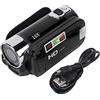Pissente Videocamera 4K 48MP Schermo Rotante 2.7 Pollici Zoom 16X | Registrazione video Ultra HD, sensore CMOS per foto 48MP, obiettivo grandangolare, connessione USB per PC, ideale per vl