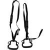 Changor Anello per trazioni, Forma di Scimmia Facile Installazione Anello da Ginnastica Portatile ed ergonomico con Cinghie Regolabili per Bambini dai 3 Anni in su per Barre(Nero)