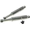 Bike Equipment AMMORTIZZATORE Set universale cromato 320 mm - CICLOMOTORE, Scooter, ciclomotore