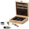 Set per vino in scatola di Bamboo FRESNO personalizzate o neutre