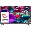 Lg Smart TV 65 Pollici 4K Ultra HD Display LED Sistema Web OS Classe F colore Nero - 65UA73003LA