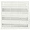 VONLIS® Lüftungsgitter Abluftgitter Lamellengitter Insektenschutz Kunststoff eckig 250 x 250 mm weiß