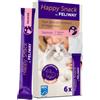 Feliway Happy Snack per Gatti al Salmone 6 Sticks x 15 g