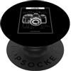 Funny Quotes, Cool Statements & Graphics Fotocamera - Il mio cuore batte analogico (grafica retro) PopSockets PopGrip Adesivo