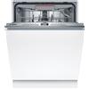 BOSCH Serie 4 Lavastoviglie da Incasso a Scomparsa Totale 60 cm 14 Coperti, Classe Energetica C - SMV4EVX01E