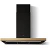 ELICA Cappa a Parete, Linea BIO BL/A/90 ROVERE, 90 cm, Classe Energetica A++, Nero + Rovere - PRF0200562
