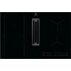 ELECTROLUX Piano ad induzione con cappa integrata Bridge con eXtractor versione Filtrante, 4 Zone, 80 cm, Classe Energetica A+, Nero - KCC83480I